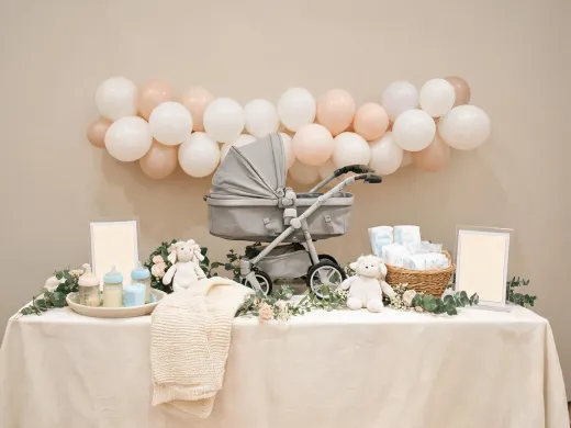 Baby shower gift selection for stroller accessories